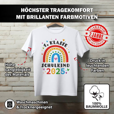T-Shirt Kinder - 1. Klasse SCHULKIND 2025