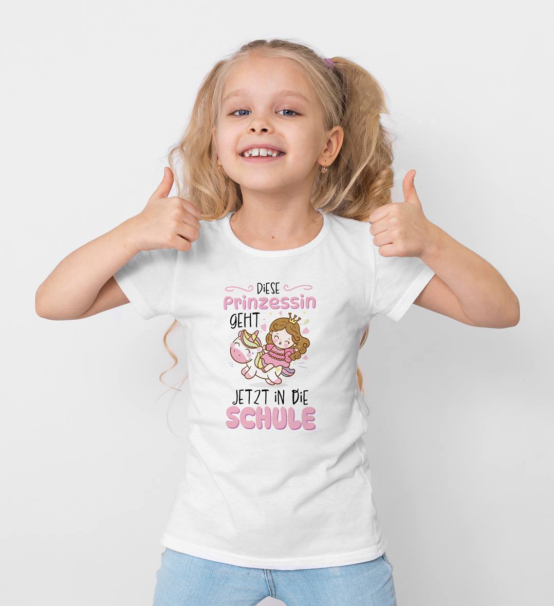 T-Shirt Kinder - Diese Prinzessin geht jetzt in die Schule
