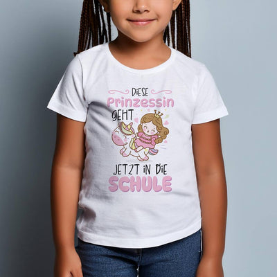 T-Shirt Kinder - Diese Prinzessin geht jetzt in die Schule