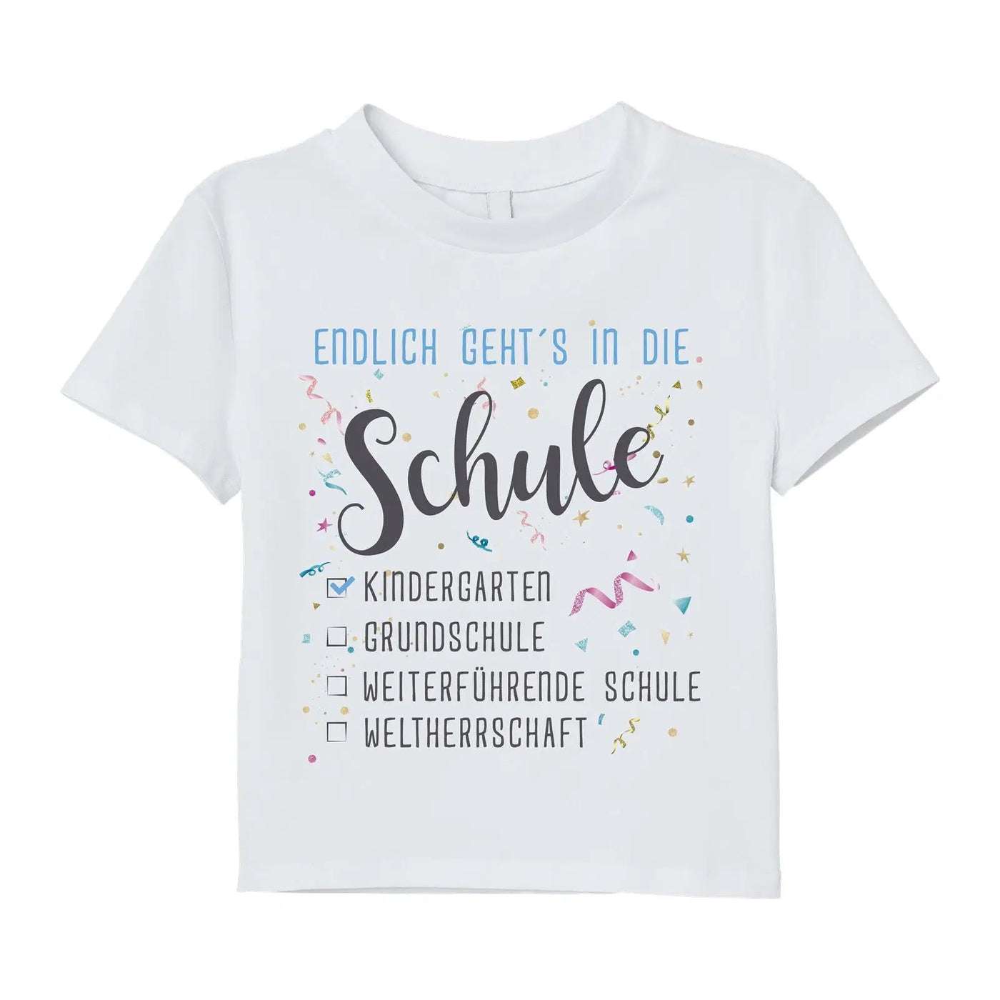 Bild: T-Shirt Kinder - Endlich geht´s in die Schule Geschenkidee