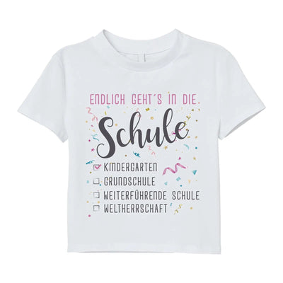 Bild: T-Shirt Kinder - Endlich geht´s in die Schule Geschenkidee