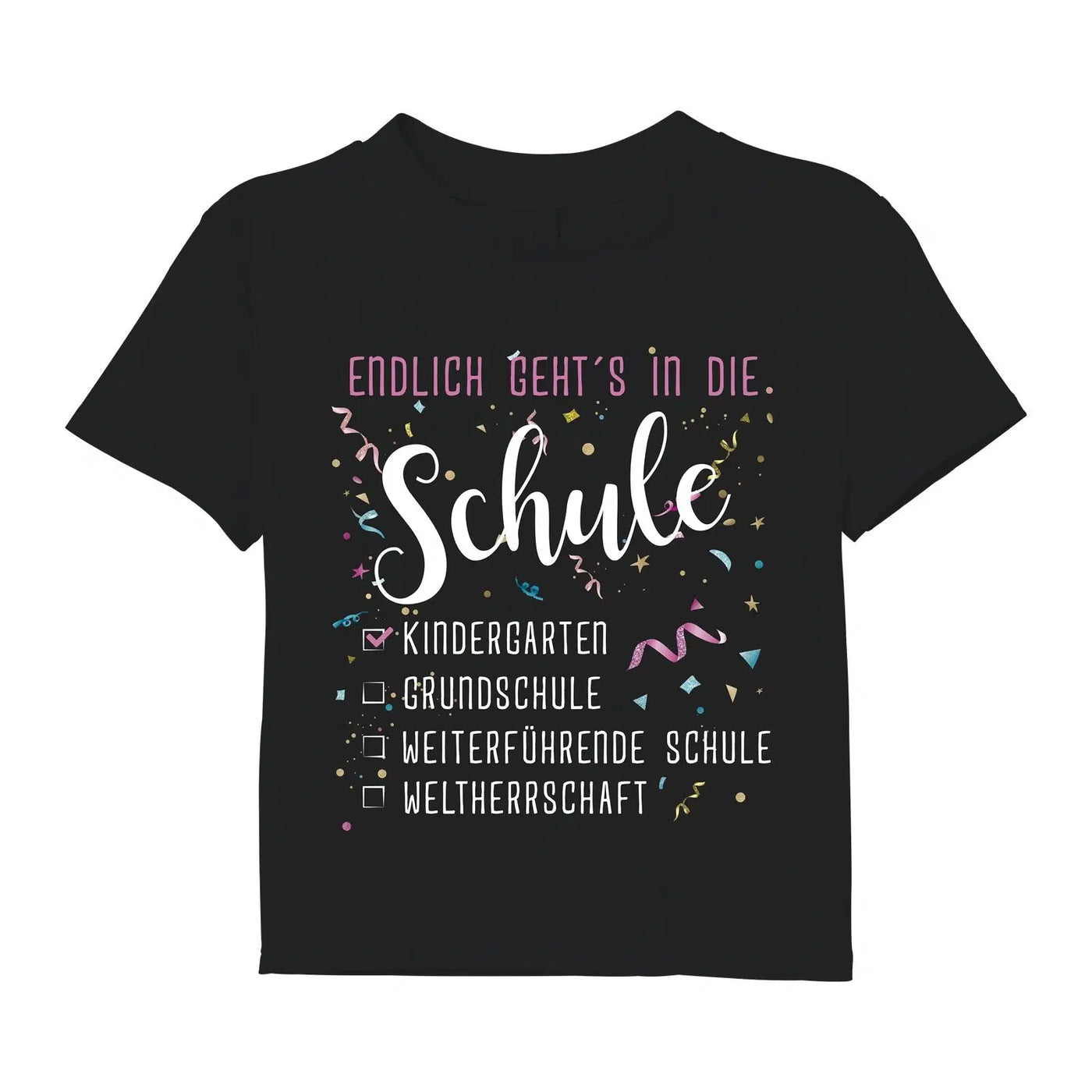 Bild: T-Shirt Kinder - Endlich geht´s in die Schule Geschenkidee