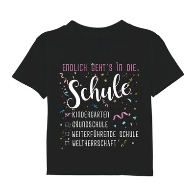 Bild: T-Shirt Kinder - Endlich geht´s in die Schule Geschenkidee