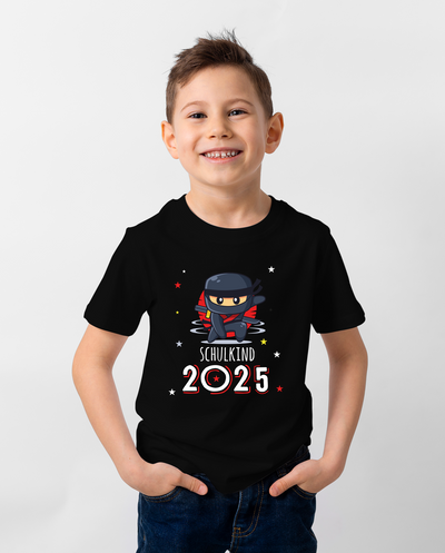 T-Shirt Kinder - Schulkind 2025 (Ninja)