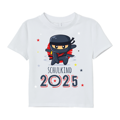 T-Shirt Kinder - Schulkind 2025 (Ninja)