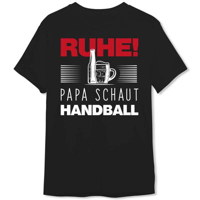 Bild: T-Shirt - Ruhe! Papa schaut Handball Geschenkidee