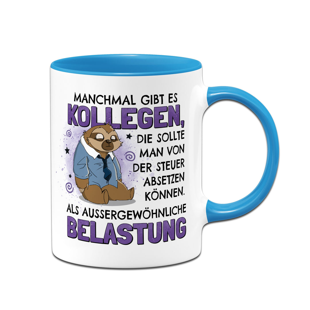 Tassenbrennerei Tasse mit Kollegen Spruch & Faultier – Lustige Bürotasse