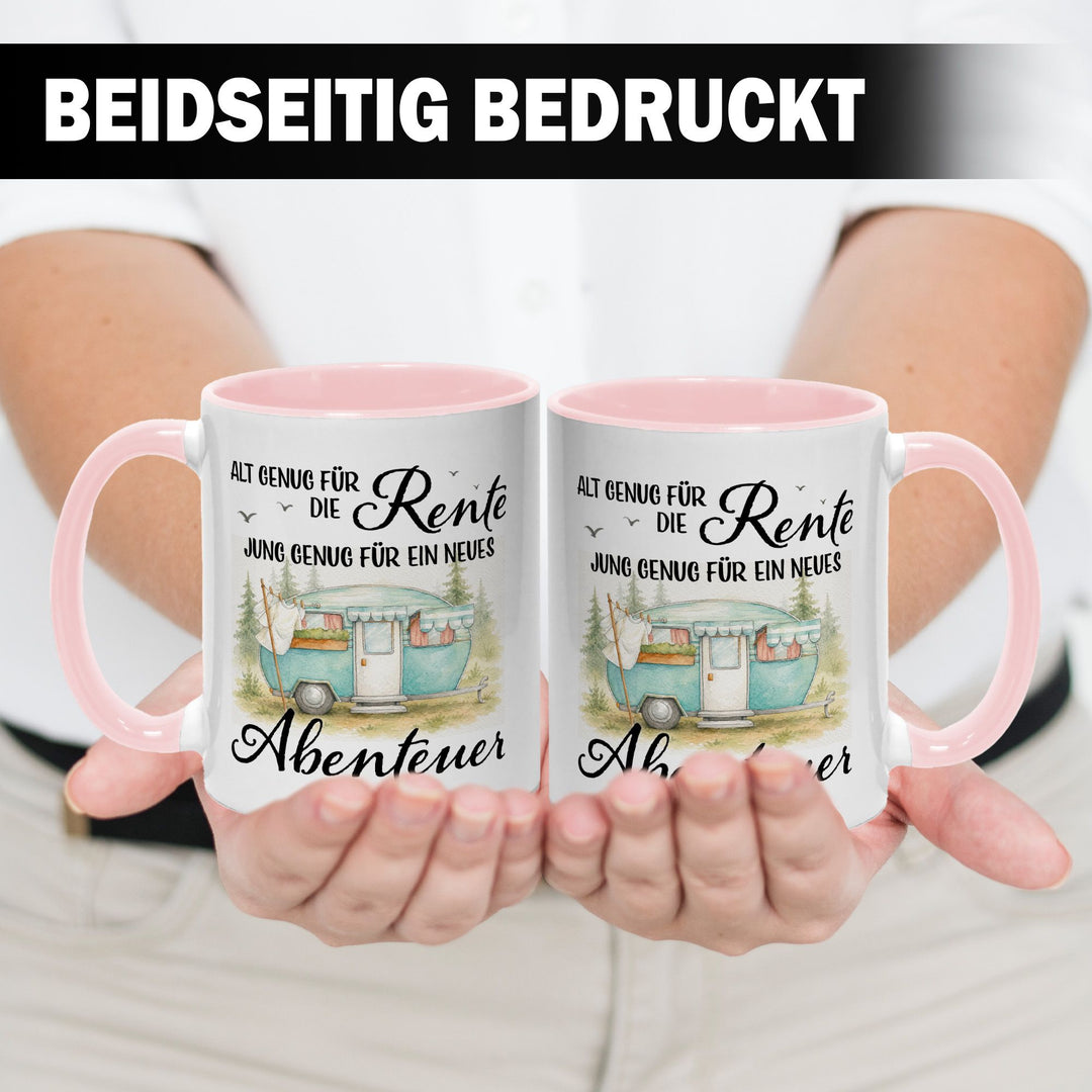 Renten-Tasse: Neues Abenteuer Camping – Tassenbrennerei