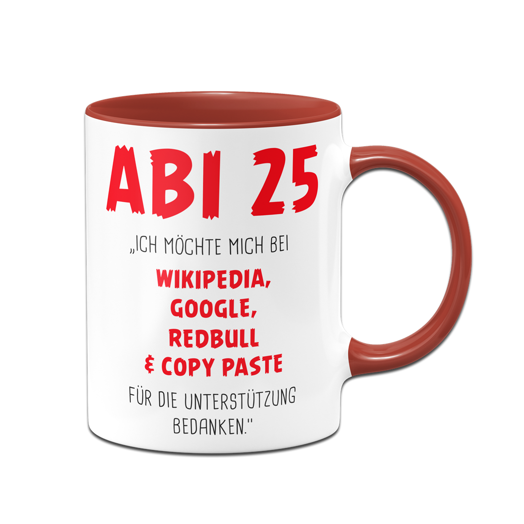 Tasse - Abi 2025 Ich möchte mich bedanken
