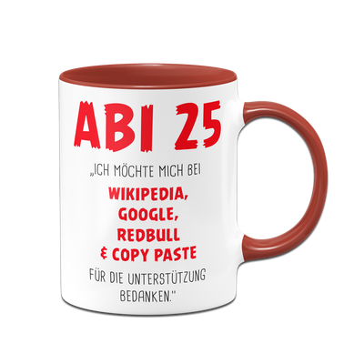 Tasse - Abi 2025 Ich möchte mich bedanken
