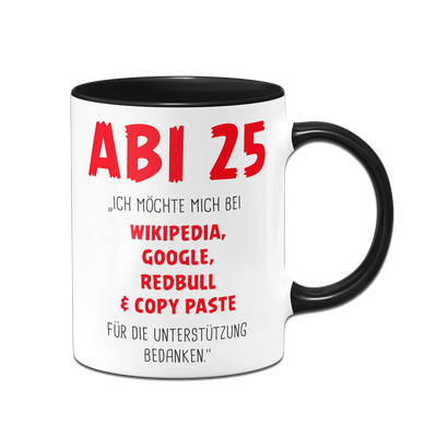Tasse - Abi 2025 Ich möchte mich bedanken
