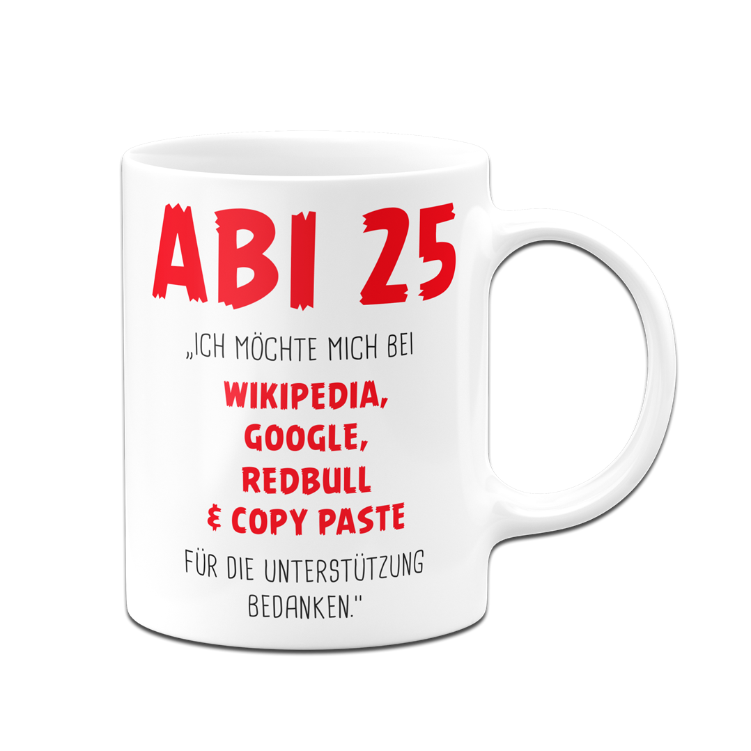 Tasse - Abi 2025 Ich möchte mich bedanken