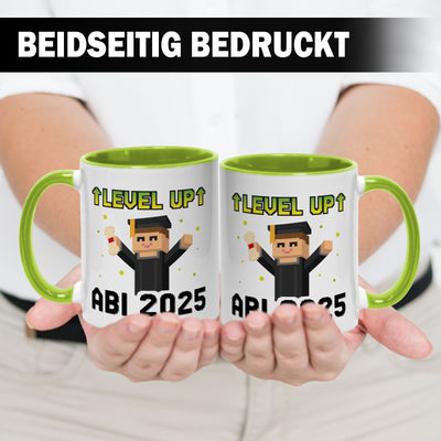 Tasse - Abi 2025 Level UP - Gamer Pixel Style