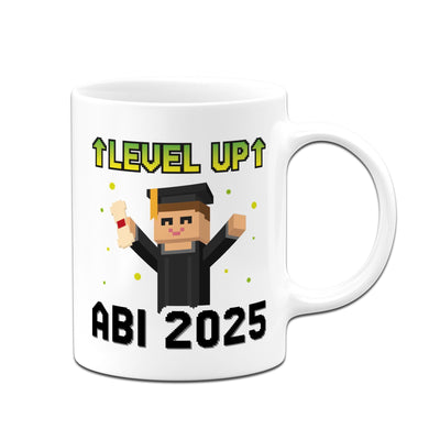 Tasse - Abi 2025 Level UP - Gamer Pixel Style