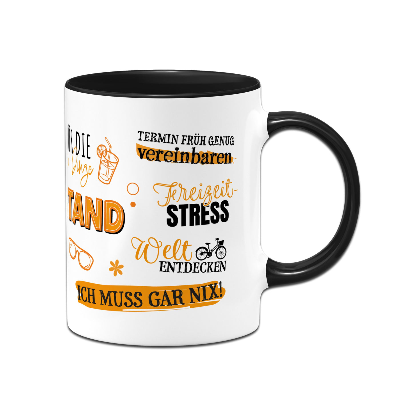 Tasse - Ruhestand - Rente - Rundherum