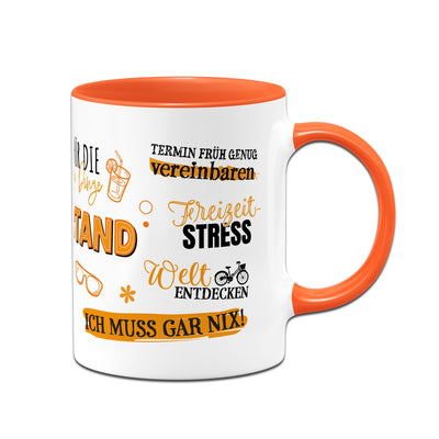 Tasse - Ruhestand - Rente - Rundherum