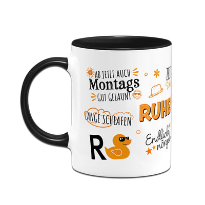 Tasse - Ruhestand - Rente - Rundherum