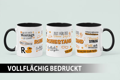 Tasse - Ruhestand - Rente - Rundherum
