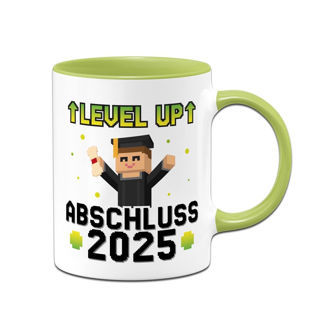 Tasse - Abschluss 2025 Level UP - Gamer Pixel Style