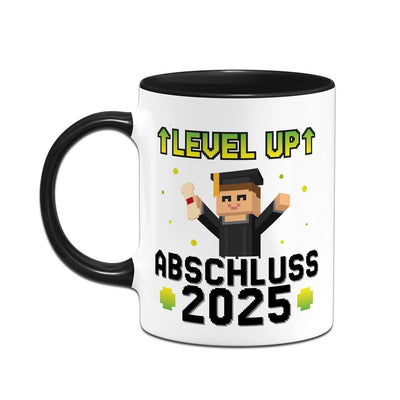 Tasse - Abschluss 2025 Level UP - Gamer Pixel Style