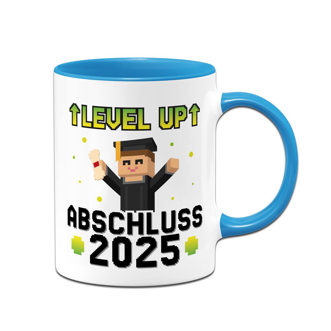 Tasse - Abschluss 2025 Level UP - Gamer Pixel Style