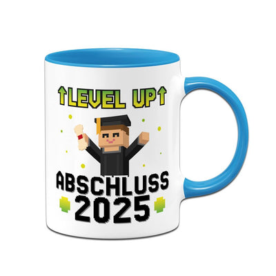 Tasse - Abschluss 2025 Level UP - Gamer Pixel Style