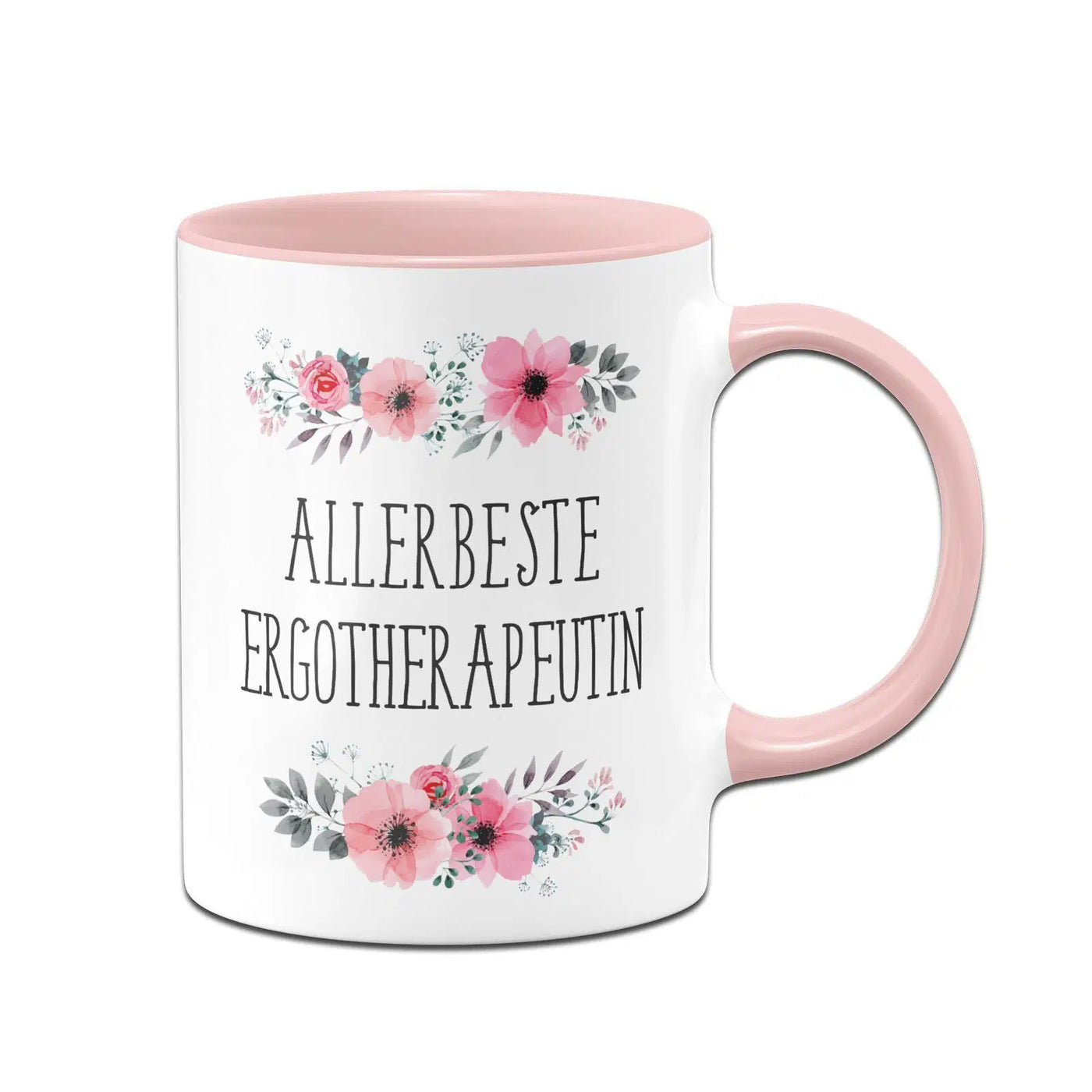Bild: Tasse - Allerbeste Ergotherapeutin - blumig Geschenkidee