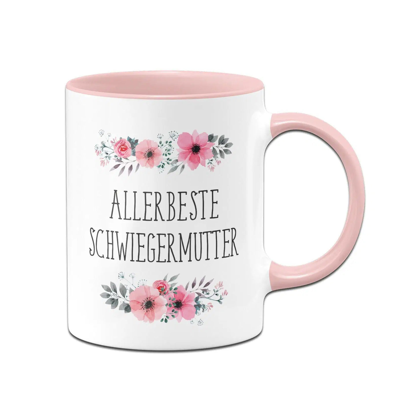 Bild: Tasse - Allerbeste Schwiegermutter - blumig Geschenkidee