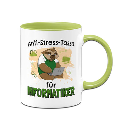 Tasse - Anti-Stress-Tasse für Informatiker - Ratzfatz das Faultier