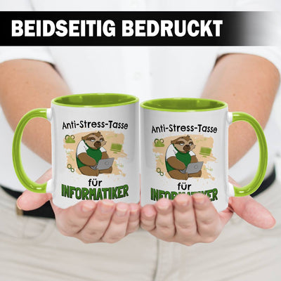 Tasse - Anti-Stress-Tasse für Informatiker - Ratzfatz das Faultier