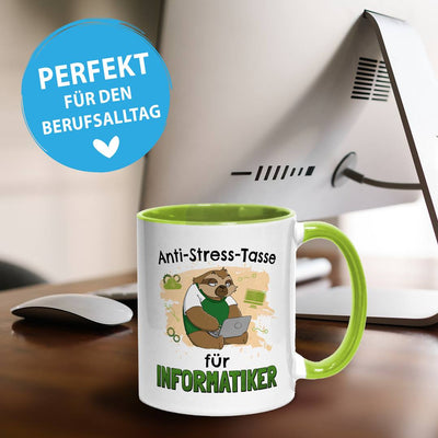 Tasse - Anti-Stress-Tasse für Informatiker - Ratzfatz das Faultier
