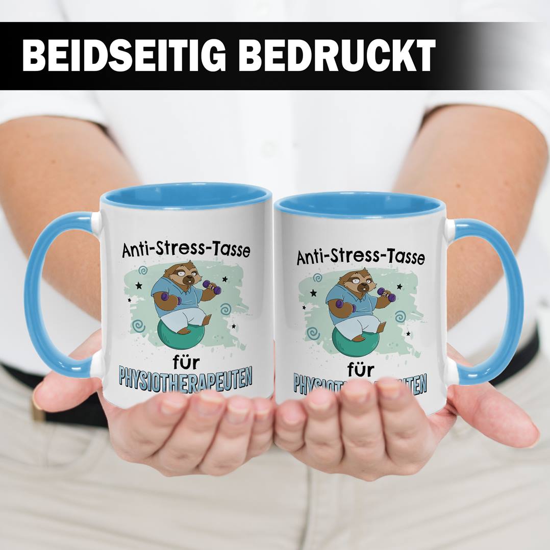 Tasse - Anti-Stress-Tasse für Physiotherapeuten - Ratzfatz das Faultier