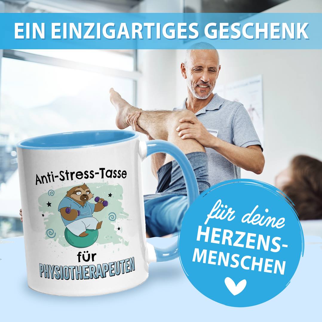 Tasse - Anti-Stress-Tasse für Physiotherapeuten - Ratzfatz das Faultier