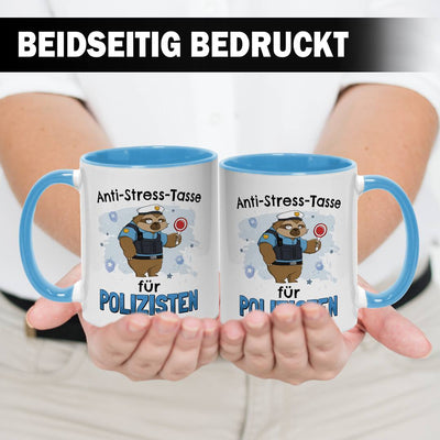 Tasse - Anti-Stress-Tasse für Polizisten - Ratzfatz das Faultier