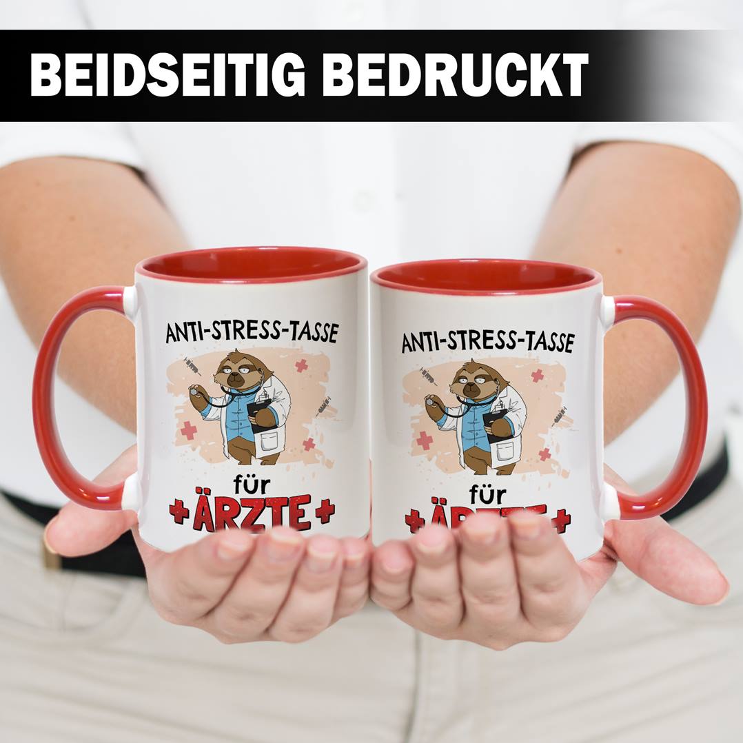 Tasse - Anti-Stress-Tasse für Ärzte - Ratzfatz das Faultier