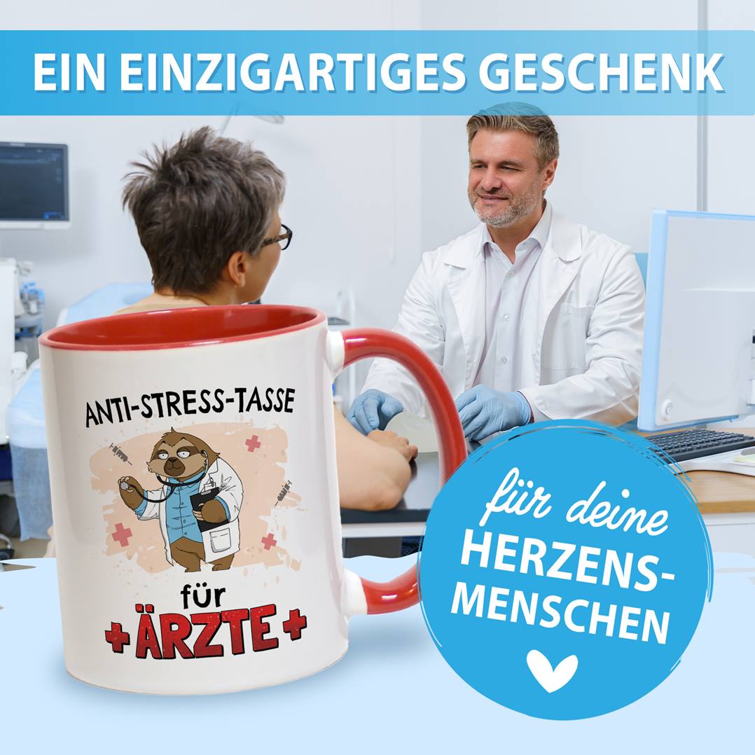 Tasse - Anti-Stress-Tasse für Ärzte - Ratzfatz das Faultier