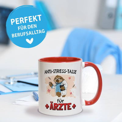 Tasse - Anti-Stress-Tasse für Ärzte - Ratzfatz das Faultier