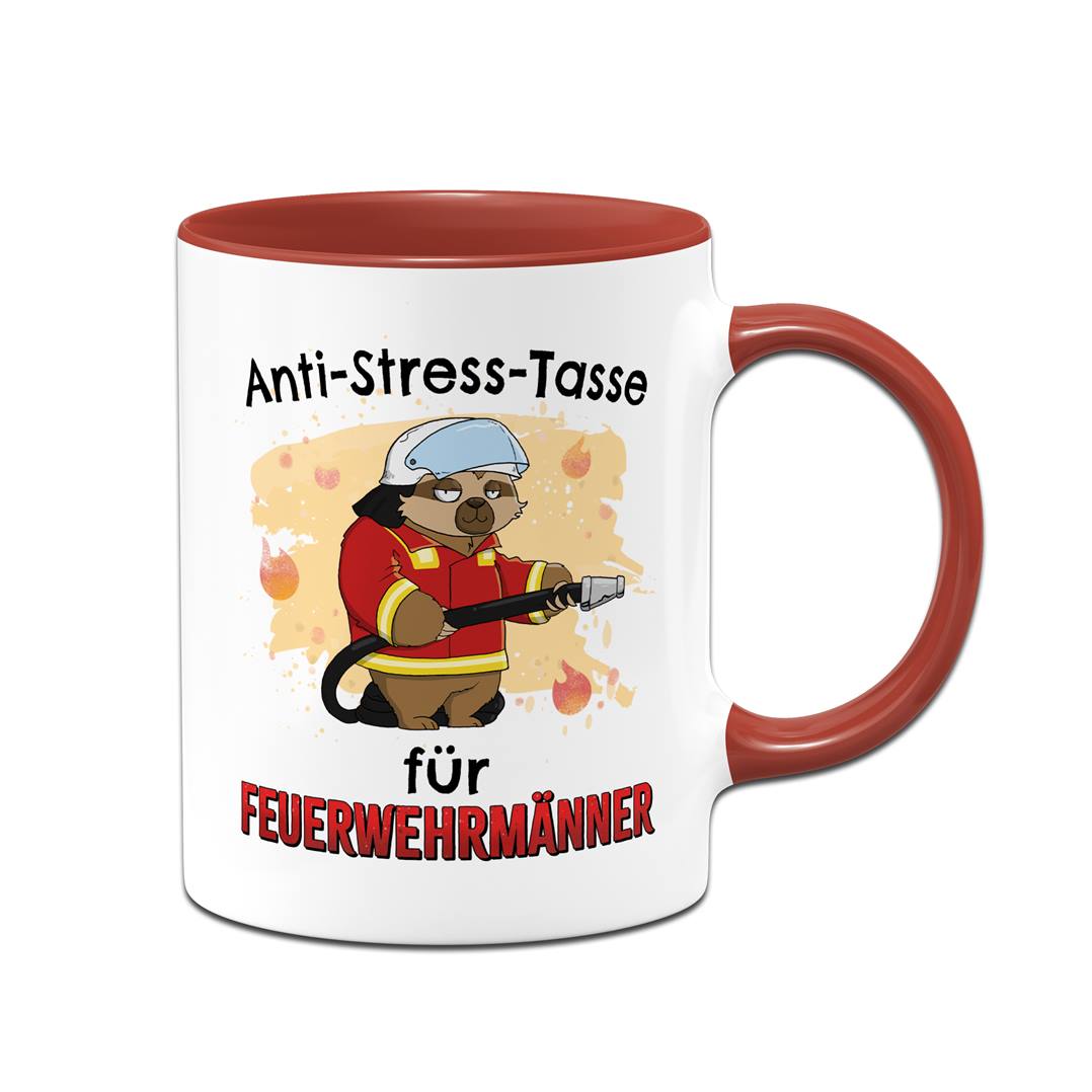 Tasse - Anti-Stress-Tasse für Feuerwehrmänner - Ratzfatz das Faultier