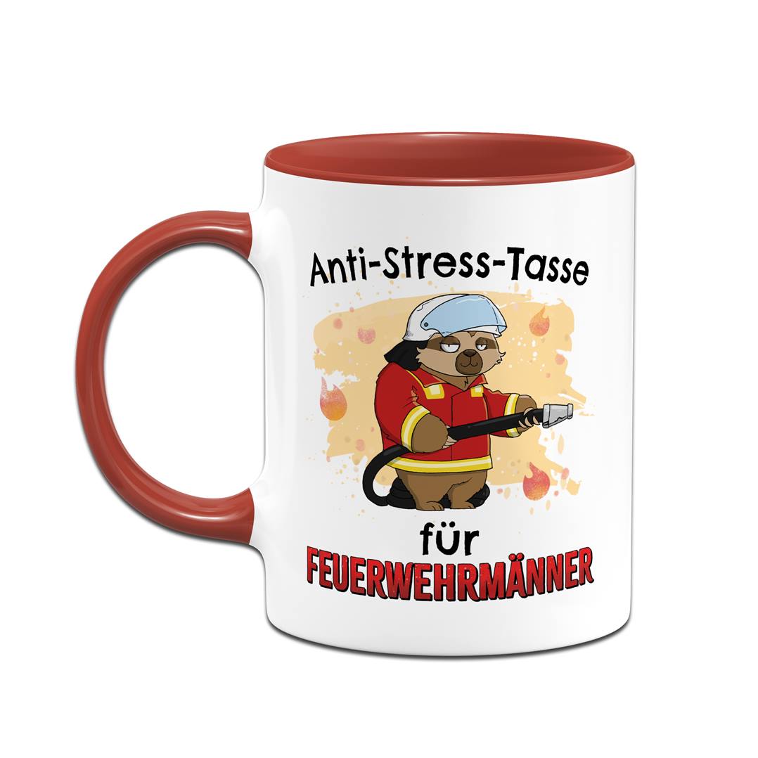 Tasse - Anti-Stress-Tasse für Feuerwehrmänner - Ratzfatz das Faultier