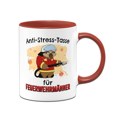 Tasse - Anti-Stress-Tasse für Feuerwehrmänner - Ratzfatz das Faultier