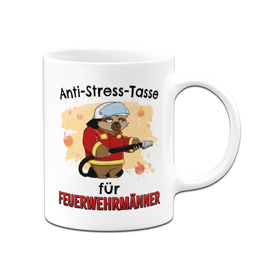 Tasse - Anti-Stress-Tasse für Feuerwehrmänner - Ratzfatz das Faultier