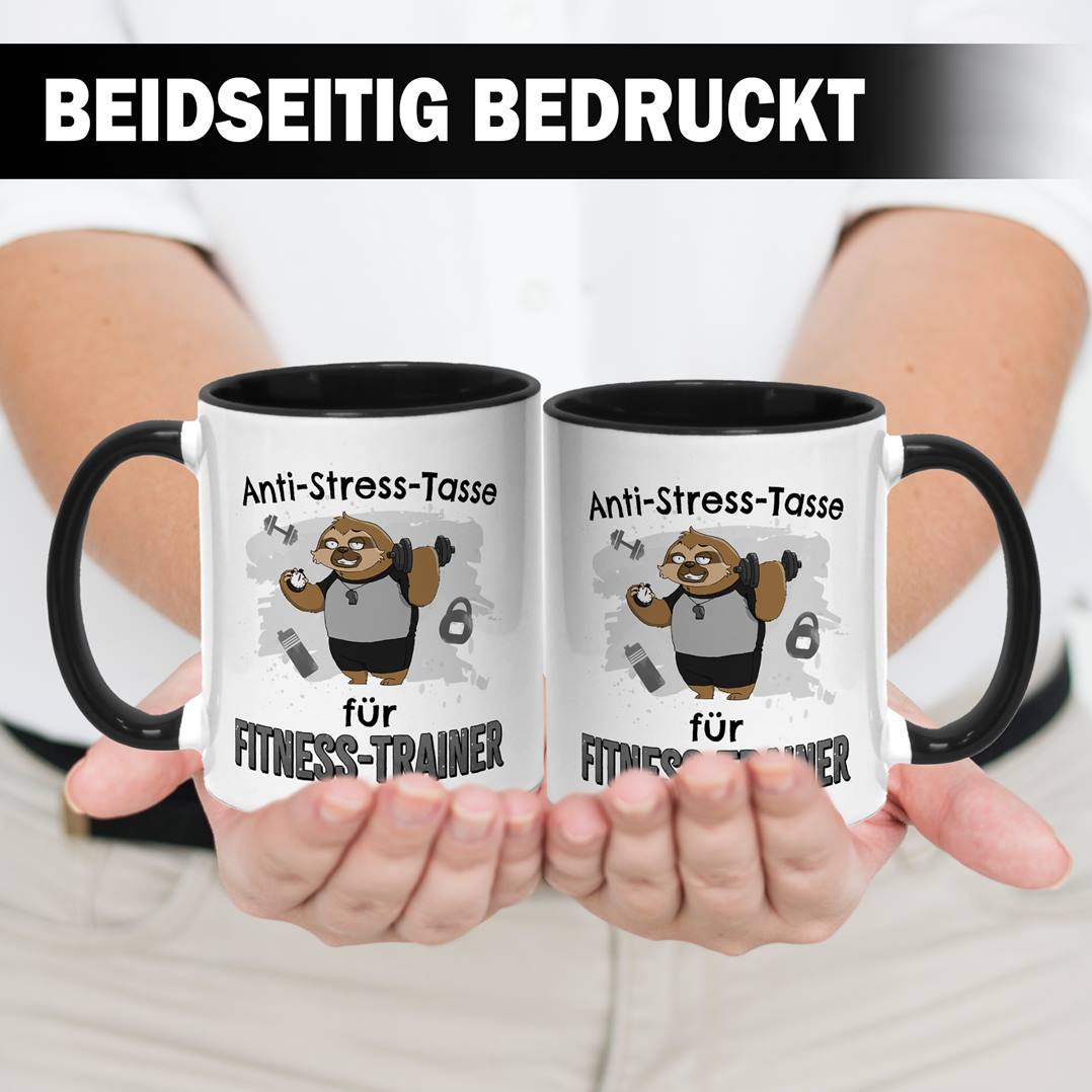 Tasse - Anti-Stress-Tasse für Fitness-Trainer - Ratzfatz das Faultier
