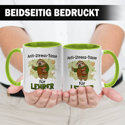 Tasse - Anti-Stress-Tasse für Lehrer - Ratzfatz das Faultier