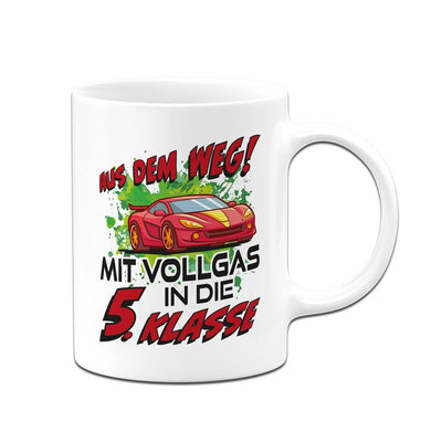 Tasse - Aus dem Weg! Mit Vollgas in die 5. Klasse