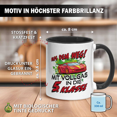 Tasse - Aus dem Weg! Mit Vollgas in die 5. Klasse