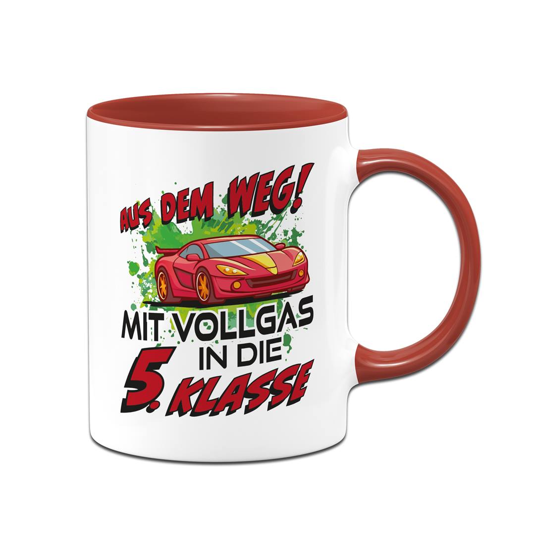 Tasse - Aus dem Weg! Mit Vollgas in die 5. Klasse