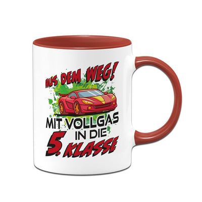 Tasse - Aus dem Weg! Mit Vollgas in die 5. Klasse