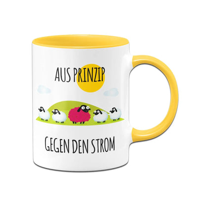 Bild: Tasse - Aus Prinzip gegen den Strom Geschenkidee