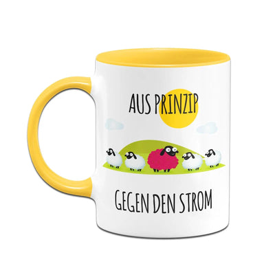 Bild: Tasse - Aus Prinzip gegen den Strom Geschenkidee