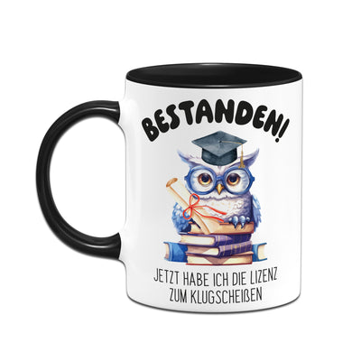 Tasse - Bestanden! Jetzt habe ich die Lizenz zum Klugscheißen